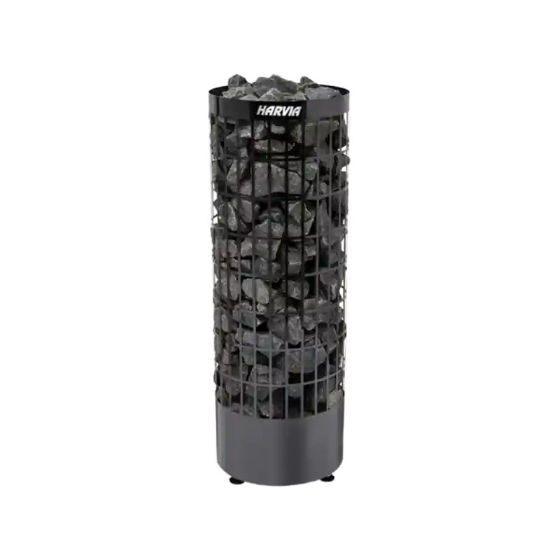 Elektrischer Saunaofen - HARVIA Cilindro Black Steel PC90E 9 kW Ausverkauf