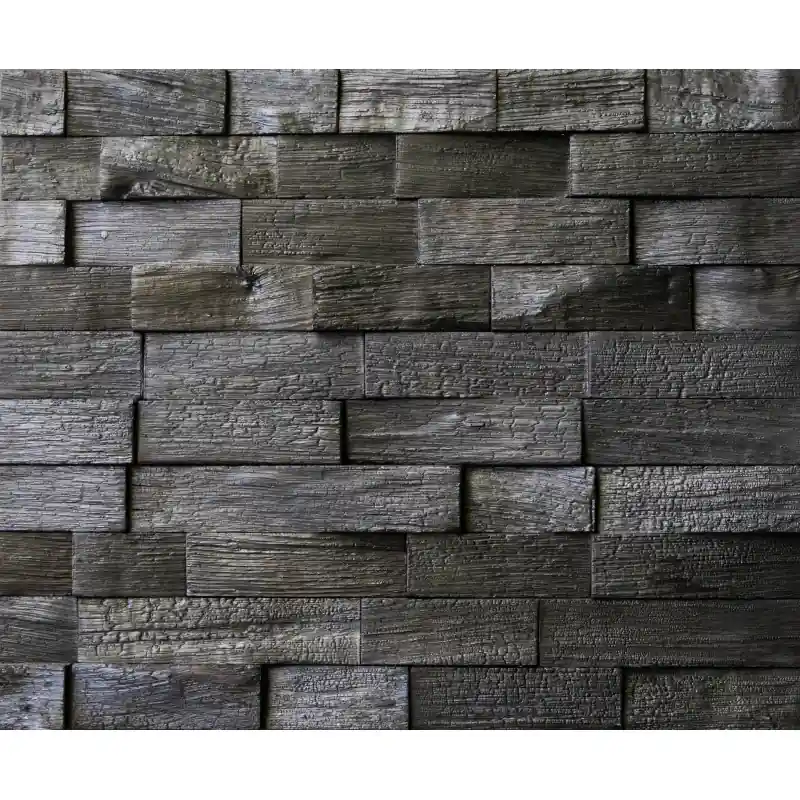 Aktuell Dekorative wandverkleindung aus holzplatten Impressa Verkohlten Eichen