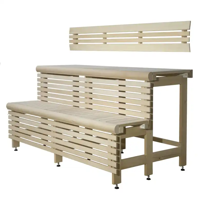 Heißes Angebot Standard-Saunabankkomplex, Schwarzerlenholz, Länge 2328 mm