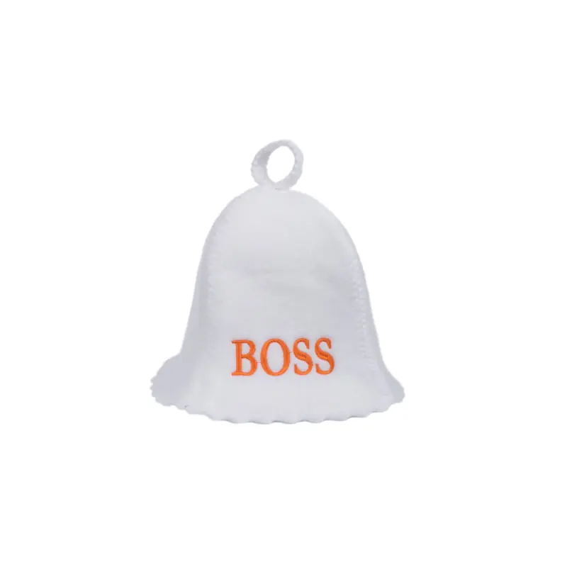 Billig Saunahut - BOSS, weiß