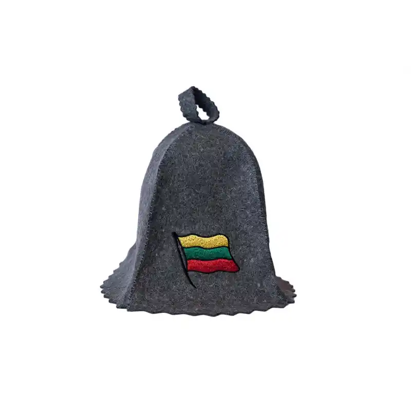 Online Kaufen Saunahut - Litauische Flagge, grau