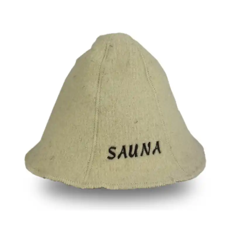 Schneller Versand Saunahut - SAUNA, weiß, Wolle