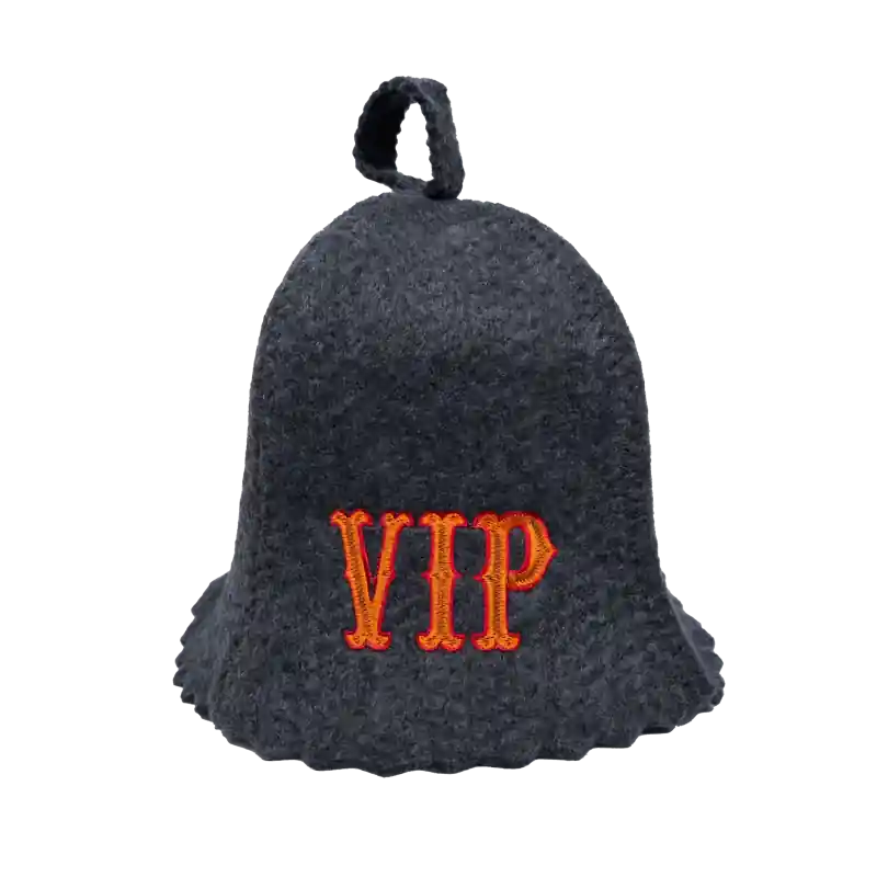 Saunahut - VIP, grau Schneller Versand