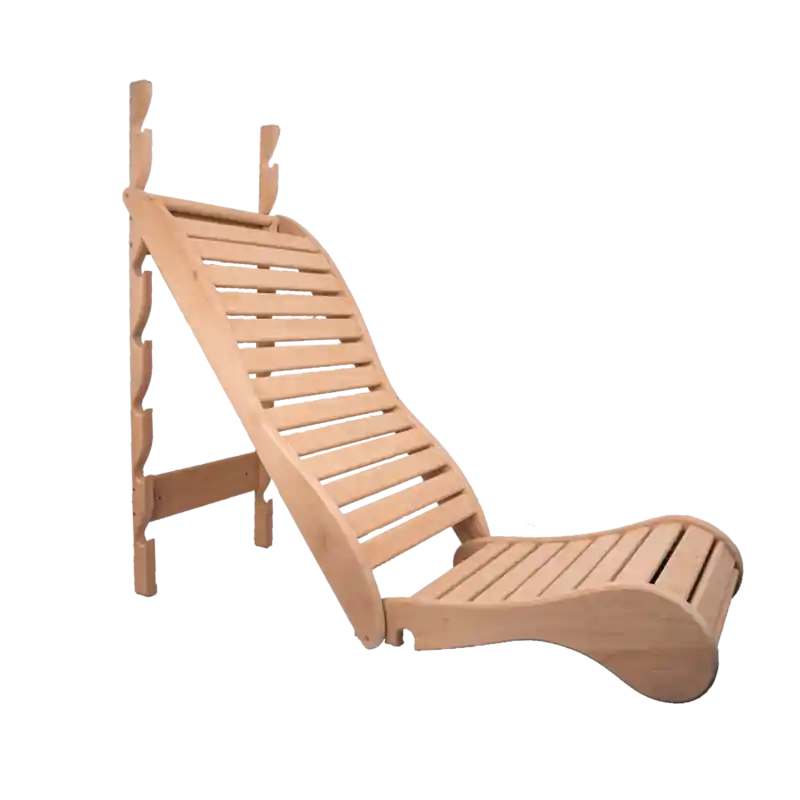 Relaxation bunk for sauna, black alder Solange Der Vorrat Reicht
