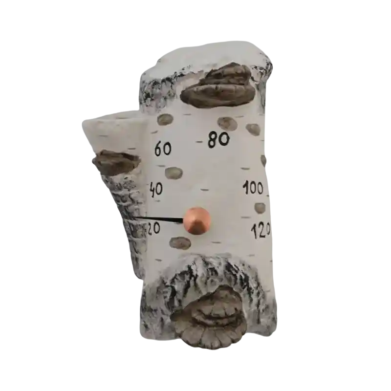 Saunathermometer aus Keramik - Birke Neue Ware
