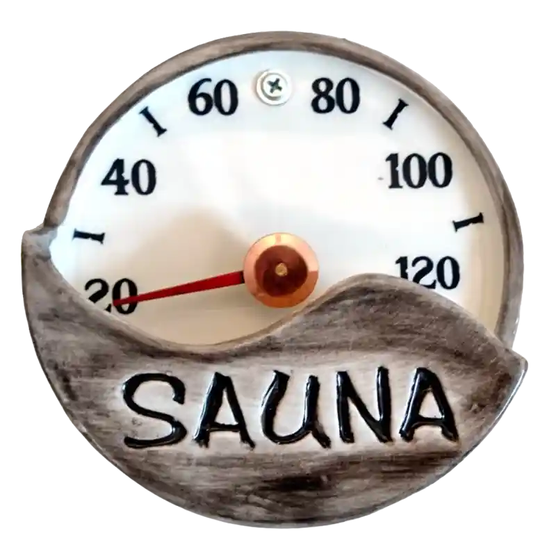 Letzte Chance Saunathermometer aus Keramik - SAUNA