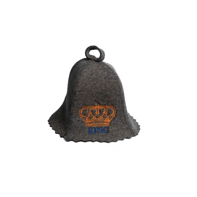 Sofort Bestellen Saunahut - KING, grau