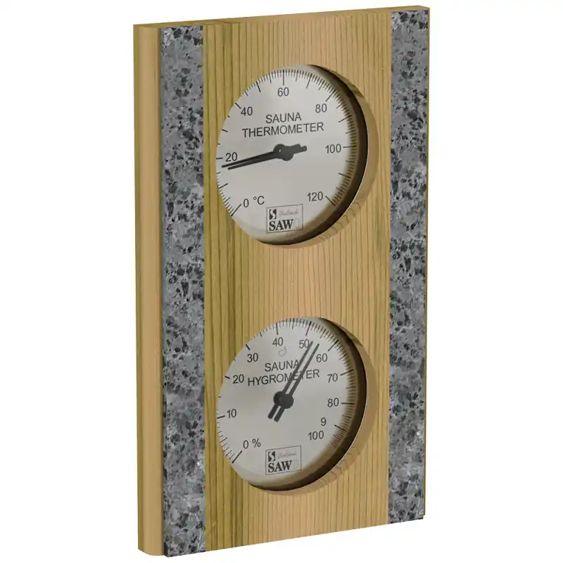 Neue Kollektion SAWO Thermo-Hygrometer 283-THRD, Zeder