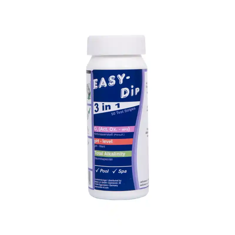 Neu Im Sortiment Wasserteststreifen Easy-Dip 3 in 1, für PH/O2/Alkalinitätstests