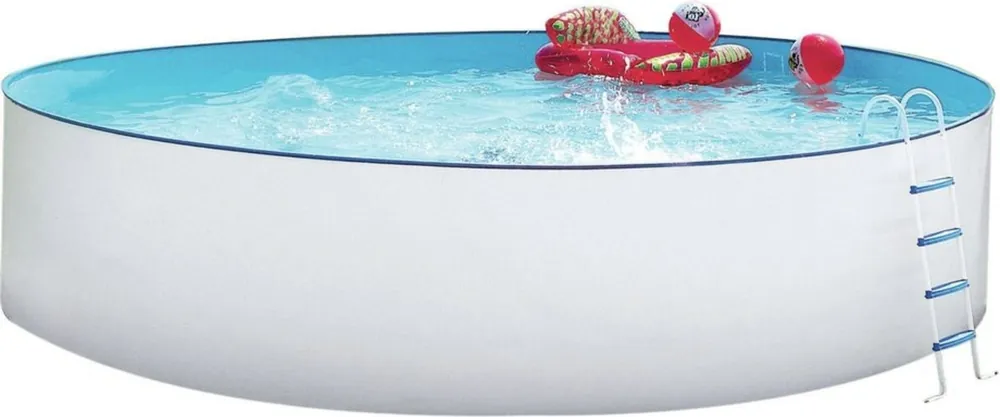 Steinbach Nuovo Pool Rund Ø 400 x 90 cm, Weiß Kracherpreis