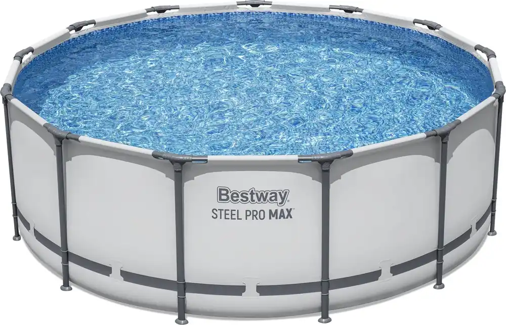 Bestway Frame Pool Komplett-Set Steel Pro MAX™ Ø 396 x 122 cm inkl. Filterpumpe Garantierte Lieferung
