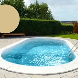 Abverkauf BWT Poolfolie Rechteckig 900 x 500 x 150 cm - Sand, Stärke 0,8 mm / mit Keilbiese P3 mit Eckausbildung