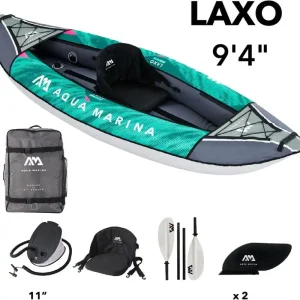Aqua Marina Kajak Laxo – Grün/Grau für 1 Person Bestseller