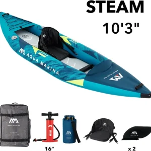 Expressversand Aqua Marina Kajak Steam – Blau für 1 Person