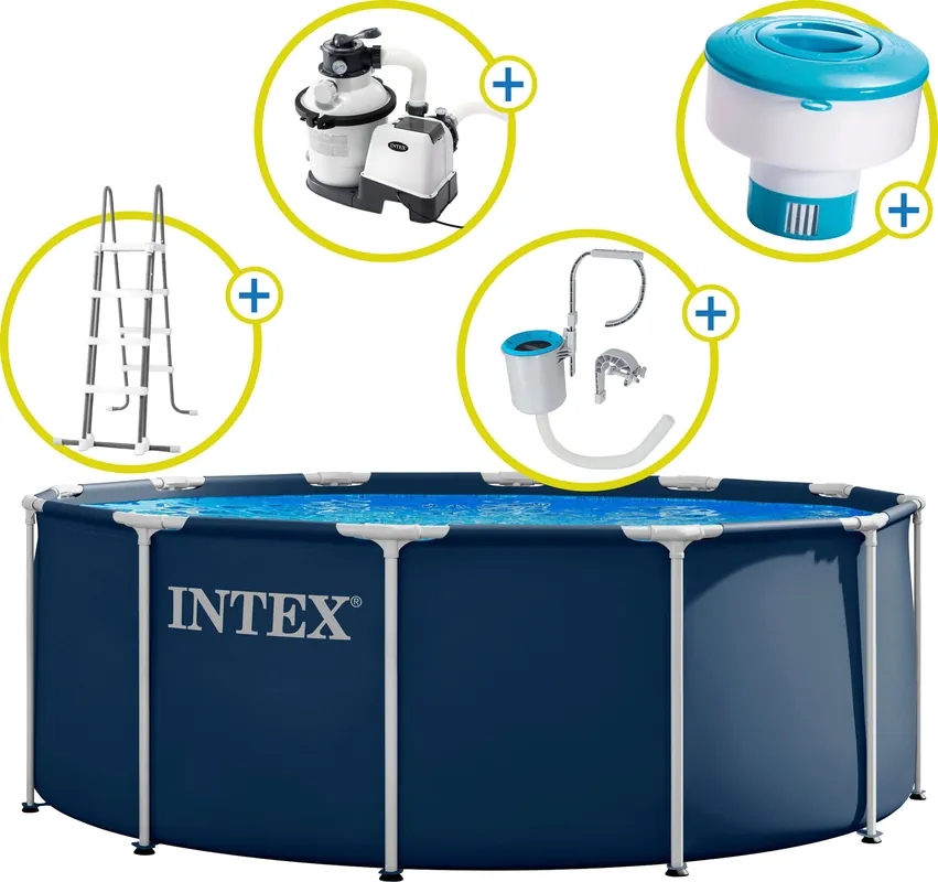 Intex Frame Pool Rondo Ø 366 x 122 cm - Basic, 1 Set Bestseller