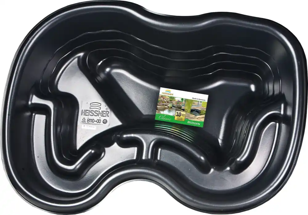 HEISSNER Fertigteich naturnah 120 x 90 x 40 cm, 120 l Garantierte Lieferung