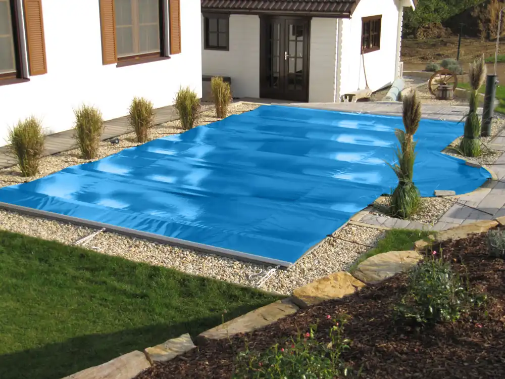 CF. Group Rollabdeckung STD Rechteckig 600 x 300 cm - Blau, Außenmaß: 650 x 350 cm Versand Am Gleichen Tag