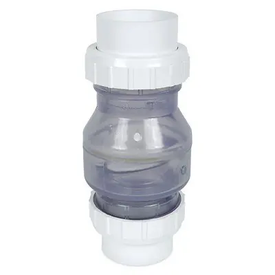 Nur Heute PVC Rohr Rückschlagventil transparent