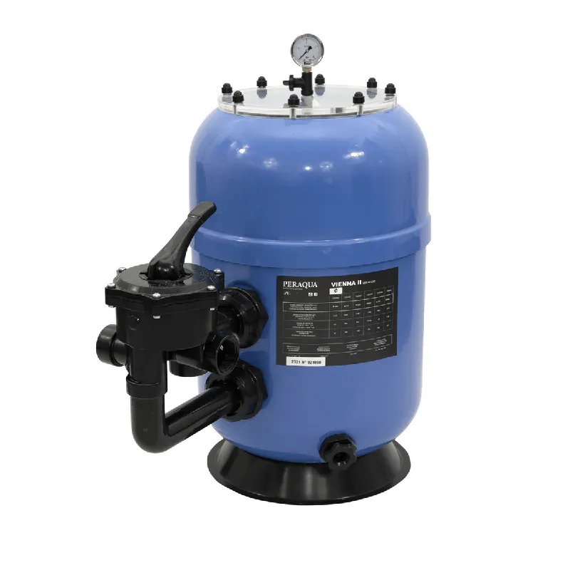 Peraqua Polyester Filter Vienna 2 Side Mount mit 6-Wege-Ventil und transparentem Deckel Echt