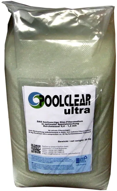 Saisonangebot PoolClear ultra Glas Filtermedium
