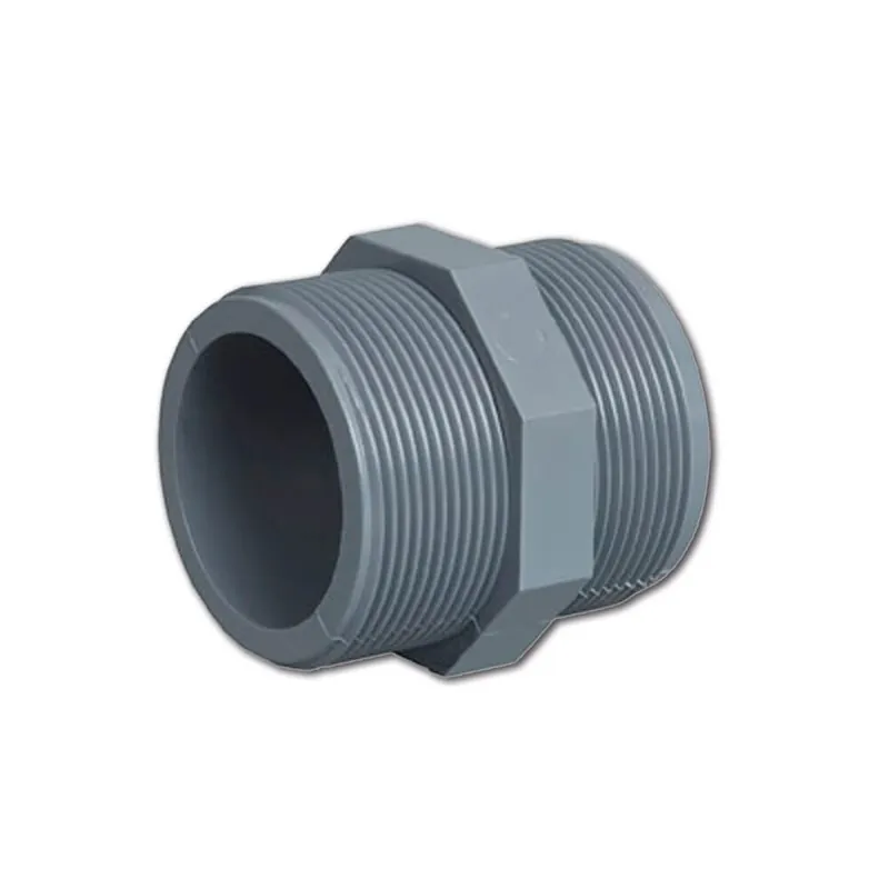 PVC Rohr Doppelnippel mit 2x Aussengewinde Neuheit