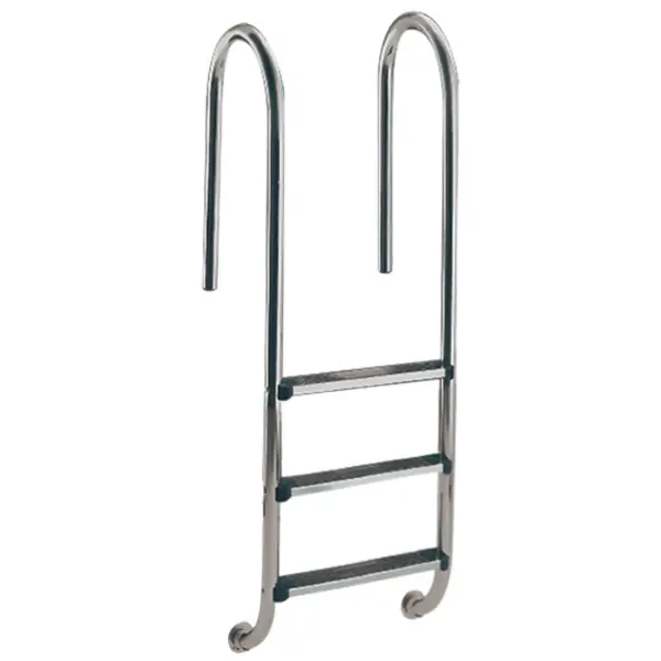 Sofort Bestellen Schwimmbad-Einbauleiter Deluxe V4A enge Holmausladung 3 Stufen, bis 1,20 m