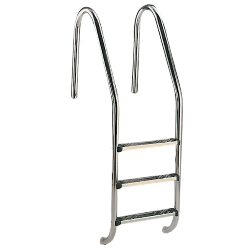 Einbauleiter Classic V2A weite Holmausladung 													 																																																																																											3 Stufen, bis 1,20 m Top-Angebot