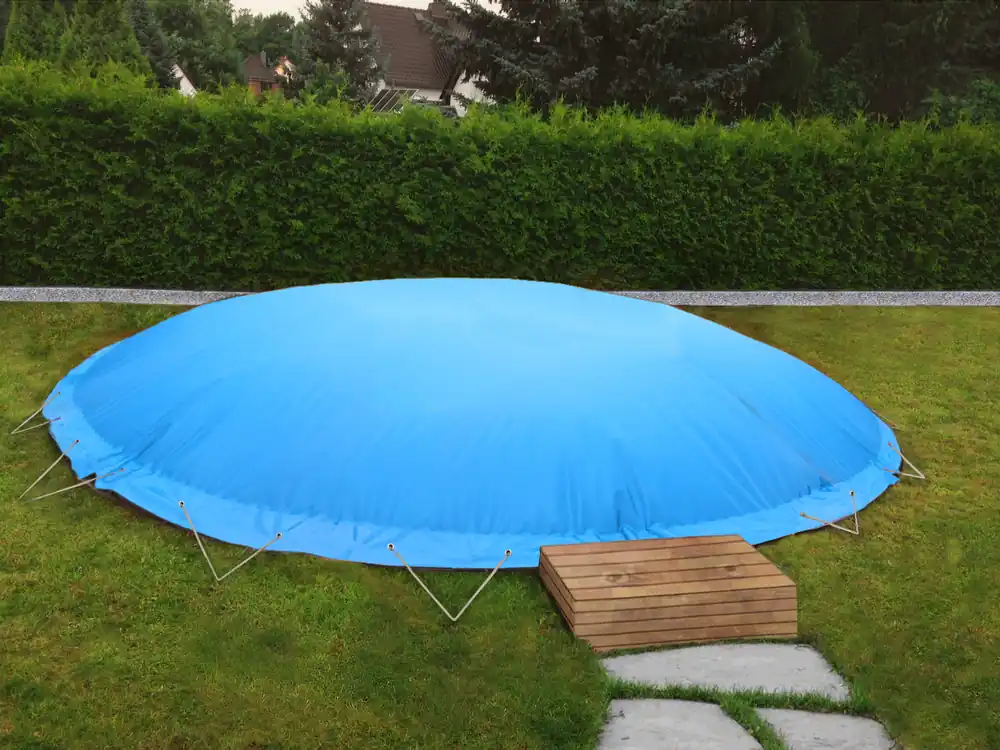 Ausverkauf Aufblasbare Abdeckplane für Rundbecken