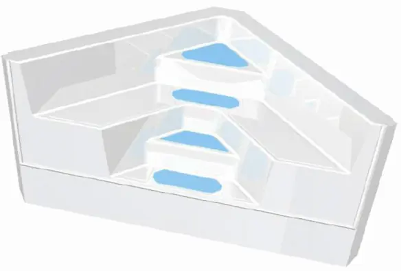 GFK Ecktreppe Ravenna Meerblau, wie Treppenfarbe Highlight