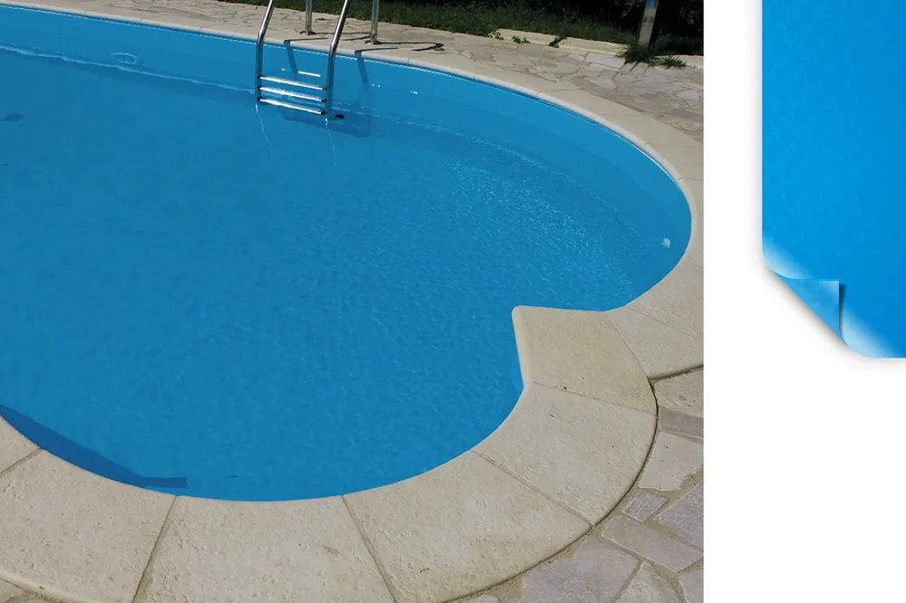 Saisonangebot ELBE Supra Schwimmbadfolie Adriablau, 25,00 m, 1,65 m