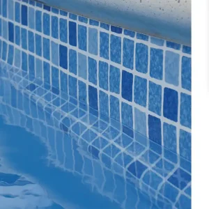 Neu ELBE Supra Print Schwimmbadfolie 													 																																																																																																																																																																																																														Mosaik Blau, 															25,00 m