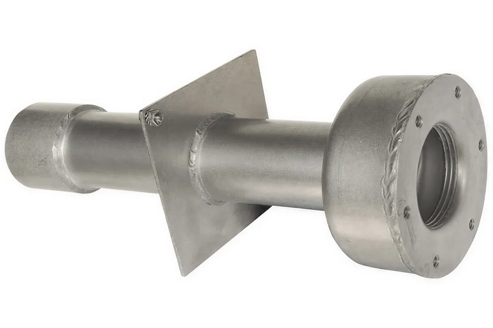 Edelstahl Wanddurchführung für kombinierbare Einbauteile 240 mm Online Kaufen