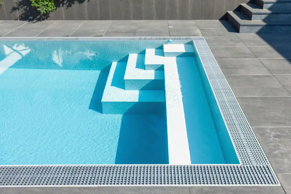 Neue Ware Überlaufbecken Elite Pro PP Schwimmbecken 4x11 m