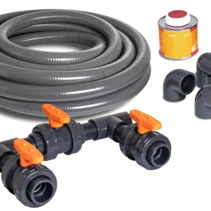 Nur Heute Bypass Set für Wärmepumpe 63mm Anschluß