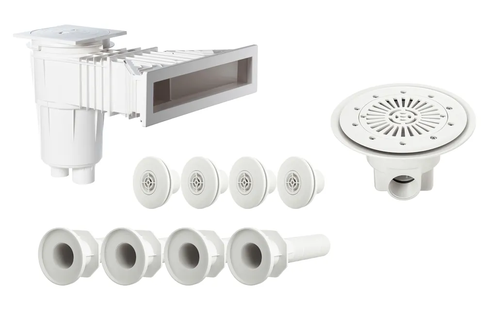 Schneller Versand Astralpool Kunststoff-Einbauteileset Slim für Pools bis 3,5x7 m