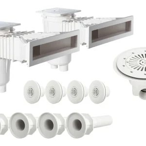 Preisknaller Astralpool Kunststoff-Einbauteileset Slim für Pools bis 4x9 m