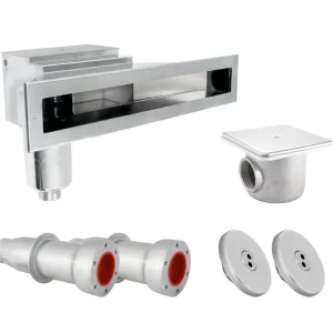 Edelstahl Einbauteile Set Slim bis 3 x 6 m Letzte Chance