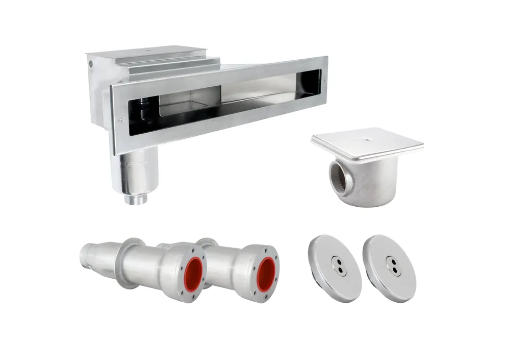 Edelstahl Einbauteile Set Slim bis 3 x 6 m Letzte Chance