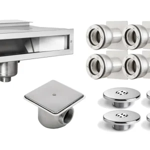 Markenprodukt V4A INOX Edelstahl Einbauteile Set Einbauteileset 1