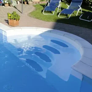 Swimtec GFK Treppe 3,0m Adriablau, wie Treppenfarbe Jetzt Kaufen