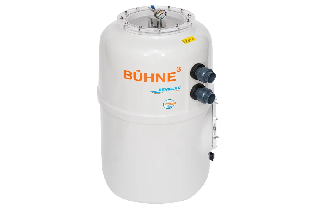 Expressversand Behncke Filterkessel Bühne mit Besgo Stangenventil, 500 mm