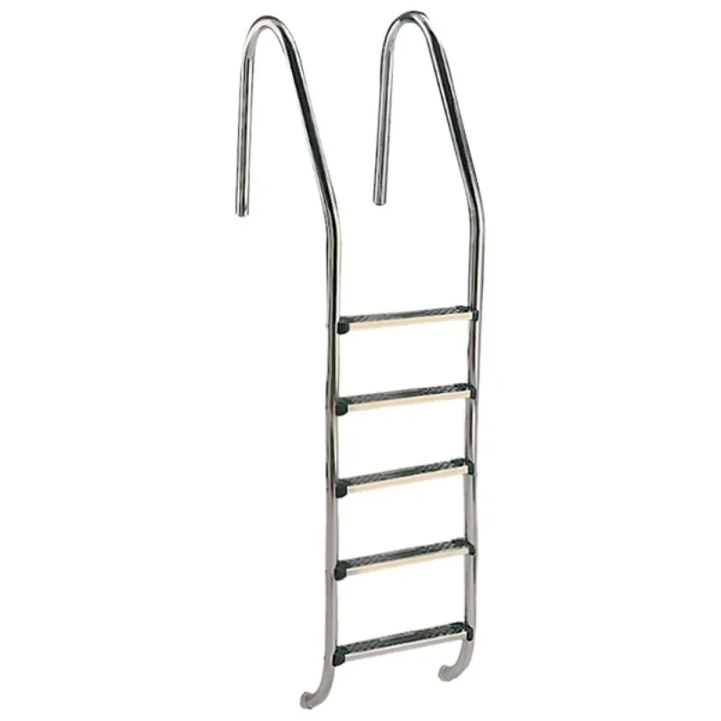 Sonderangebot Einbauleiter Classic V2A weite Holmausladung 													 																																																																																											5 Stufen, bis 1,80 m