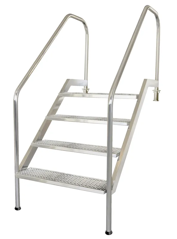 Top-Preis DIN Edelstahl Einbautreppe 8 Stufen, bis 1,95 m