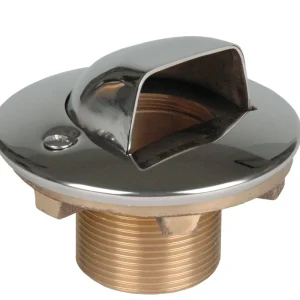 Preisreduziert Lahme Einlaufmuschel 1 1/2" AG, Folienbecken mit Flansch (auch Beton), 40 mm, Bronze
