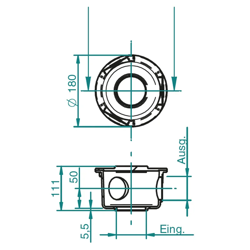 Rabatt Lahme SpringFit Wasserverteiler G1", Rotguß, d= 250 mm