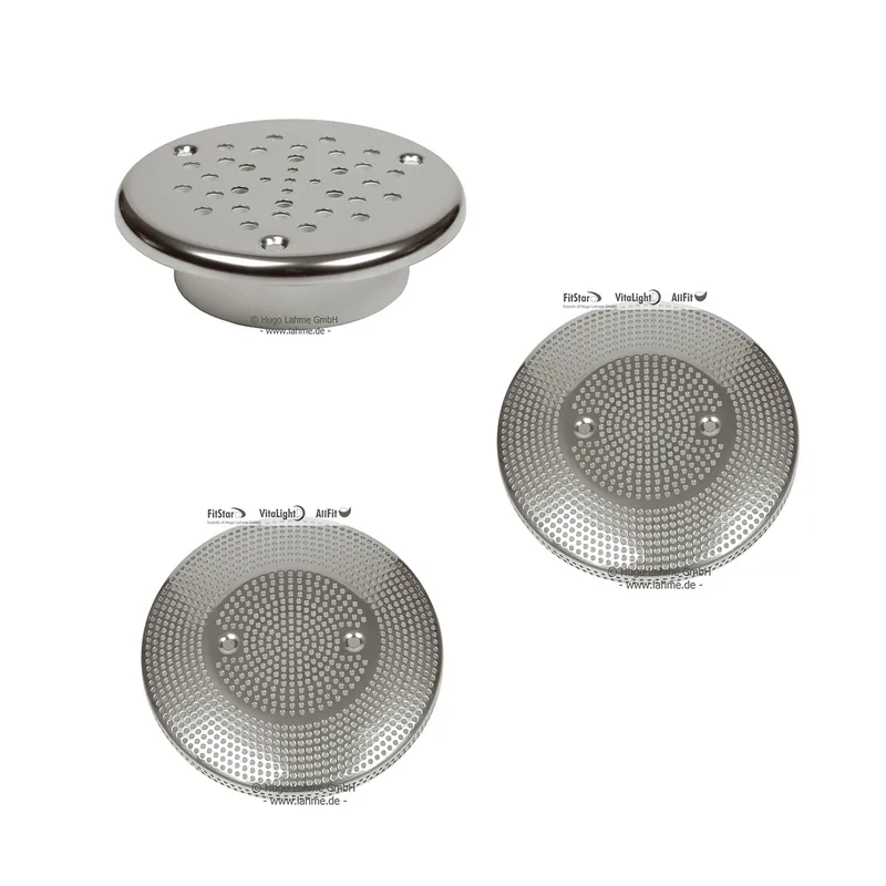 Markenware Lahme Combi Whirl Wandmassageanlage V4A Anschlußsatz Fliesen-, Folien- und Betonbecken, Rotguß, Standard, 2-fach