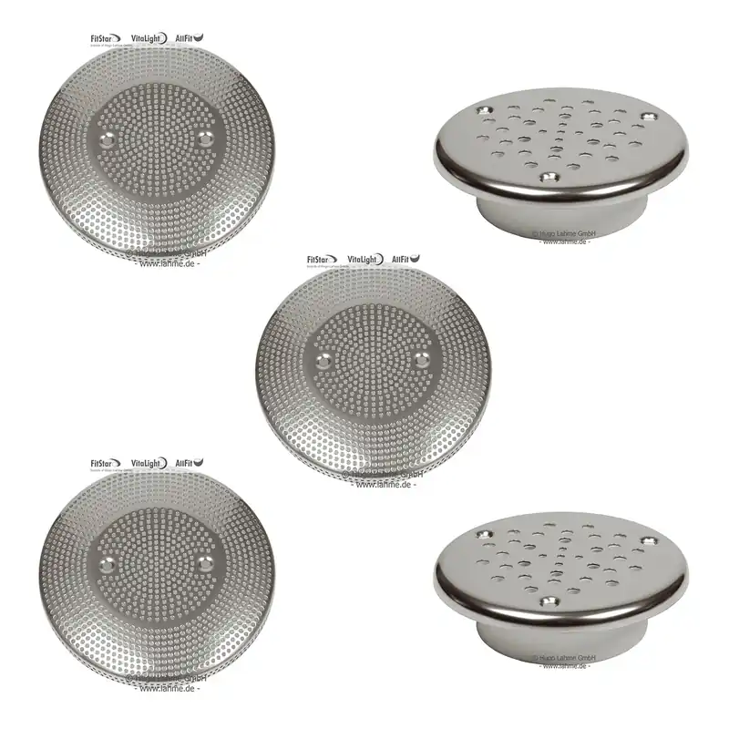 Neuheit Lahme Combi Whirl Wandmassageanlage V4A Anschlußsatz Fliesen-, Folien- und Betonbecken, Rotguß, Standard, 3-fach