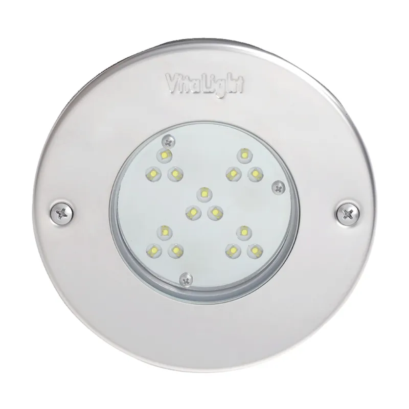 Schneller Versand Lahme VitaLight 24V DC Power LED 2.0 UWS-Einsatz d=146/150mm rund, RGB (mehrfarbig), Rotguß, 15 Power Leds