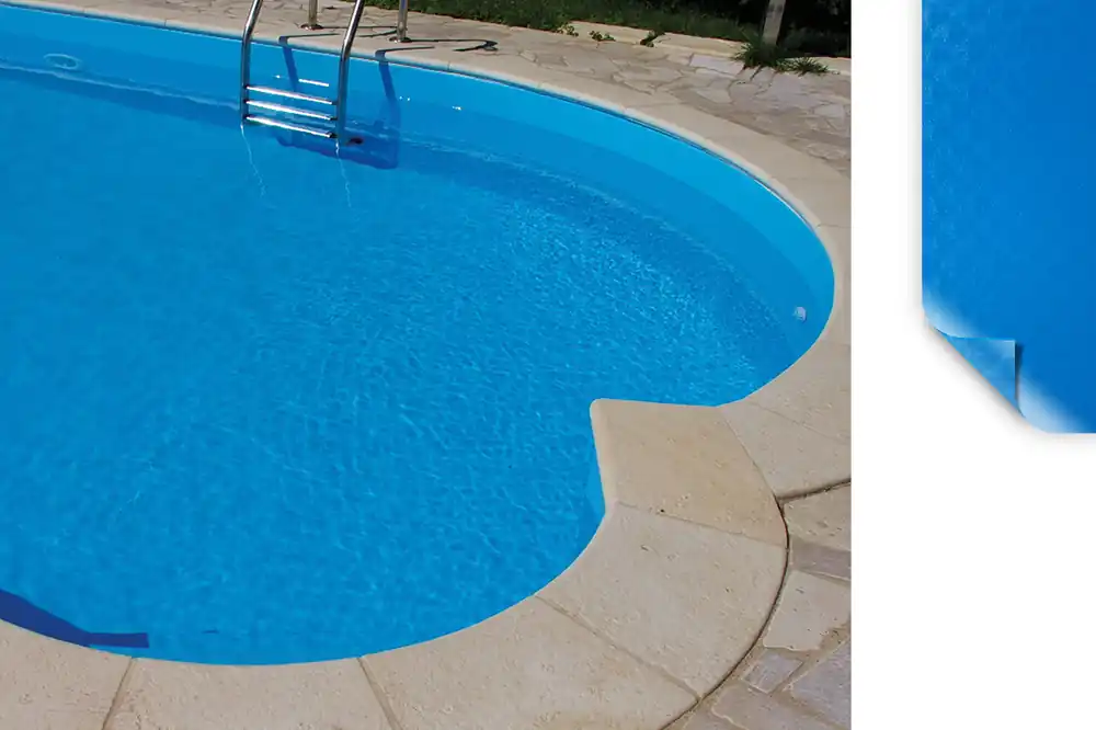 Solange Der Vorrat Reicht ELBE ELITE Schwimmbadfolie Deep Sea, 25,00 m, 2,00 m