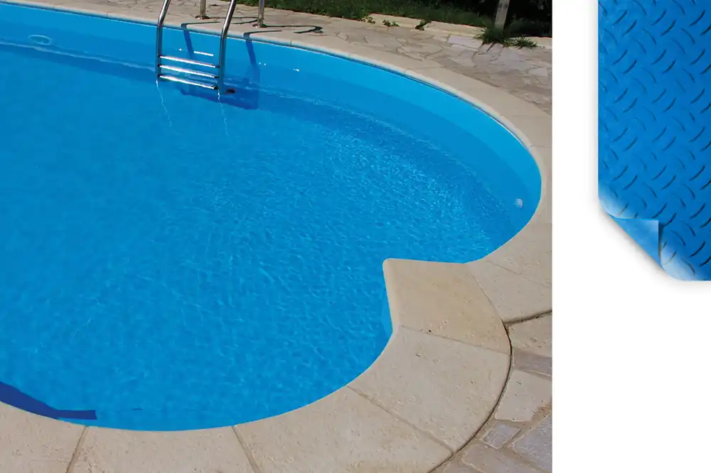 ELBE Elite Trittschutzbahn Schwimmbadfolie Deep Sea, 10 m Mega-Angebot